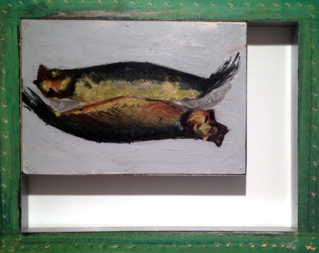 Les Marins pêcheurs, 2014, Peinture, montage, H 40 x L 50 cm